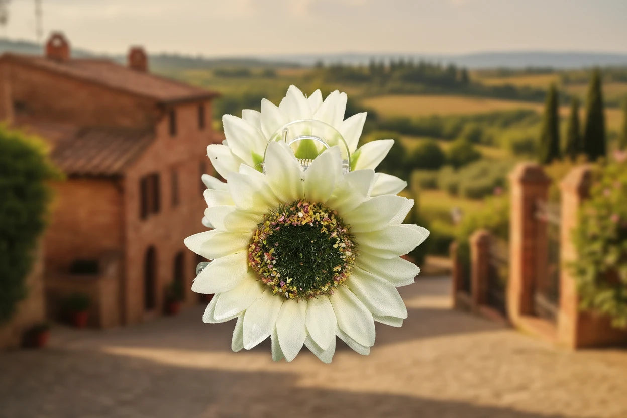 Sweet  Flower Hair Clips Fun Sunflower Italy trip  Hair Claw clip Hairpin for Women Floral Claws Fashion Girl Hair Accessories Gift summer pretty gorgeous for holiday beach party’s
