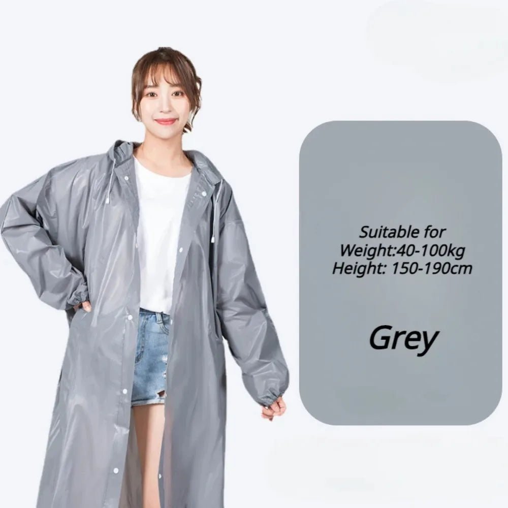 Disposable Adults Reusable Raincoats,Waterproof Rain Ponchos,Adults-Reusable Emergency Raincoats with Hood and Drawstring theme park  camping festival music