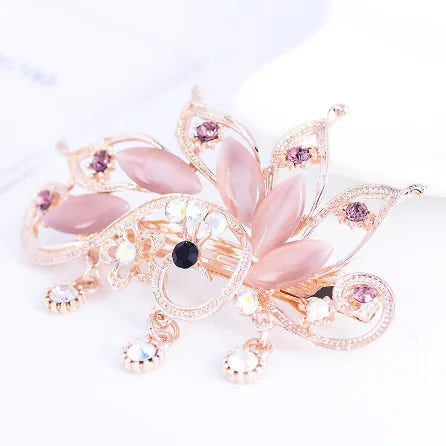 Red Purple Blue Crystal Butterfly Hairpins hair clip
