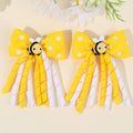 2Pcs Cute Bees Ladybug Hair Clips Insect Ponytail Hairpin Girls Kids Children's Trendy Animal Playful Headwear Hair Accessories