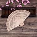 8 Inch Fragrant Wood Fan Folding Fan Handheld Fan Wedding Party Home Decoration Ornaments Gift Wedding Party Accessories