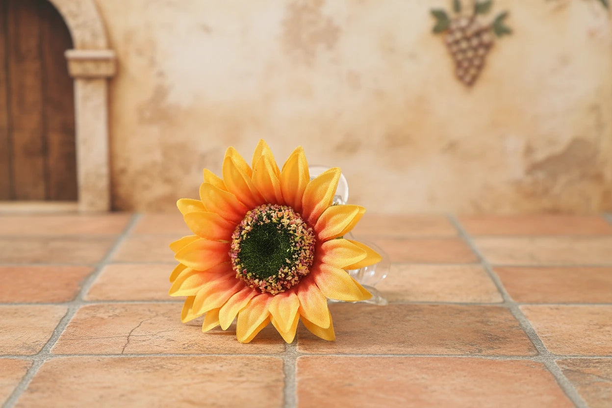 Sweet  Flower Hair Clips Fun Sunflower Italy trip  Hair Claw clip Hairpin for Women Floral Claws Fashion Girl Hair Accessories Gift summer pretty gorgeous for holiday beach party’s