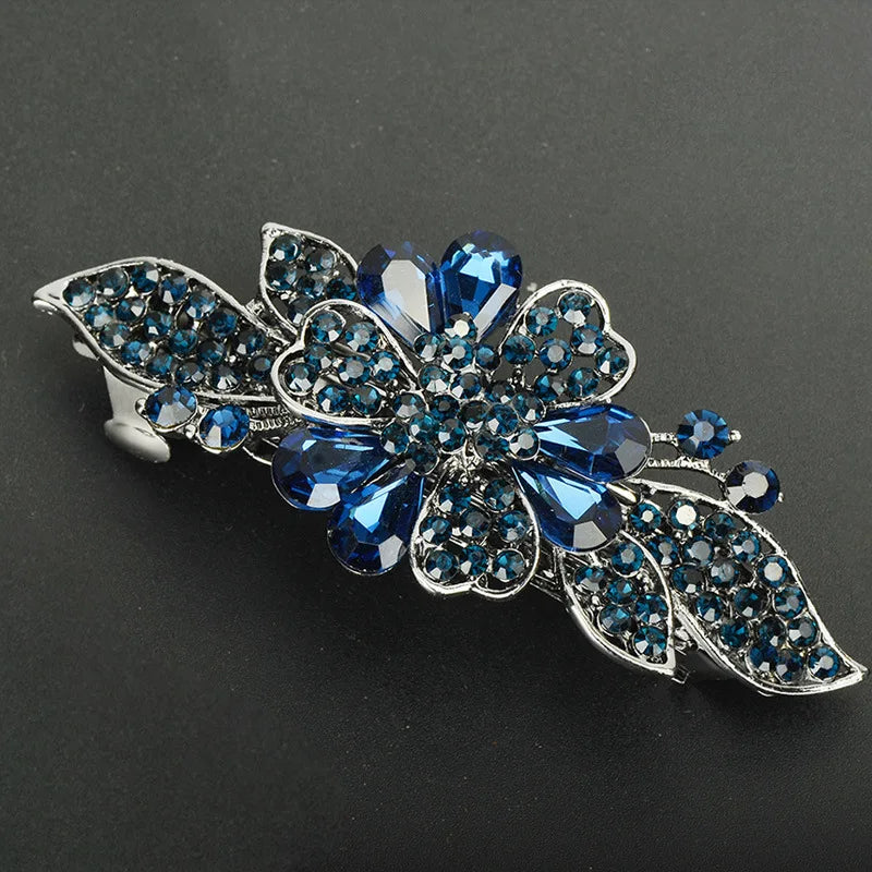 Hair Clip  Colourful Crystal Butterfly Spring Hairpin Clips half up / half down hair