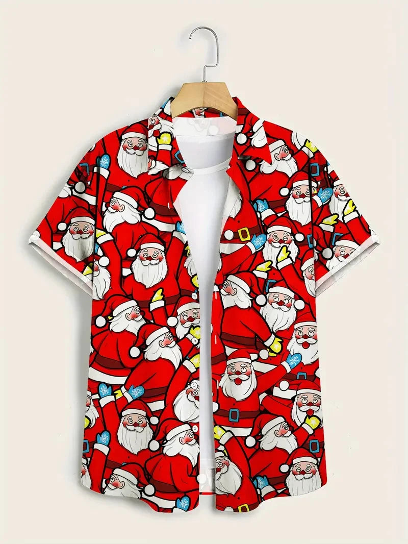 Santa Claus  Hawaiian Shirt men