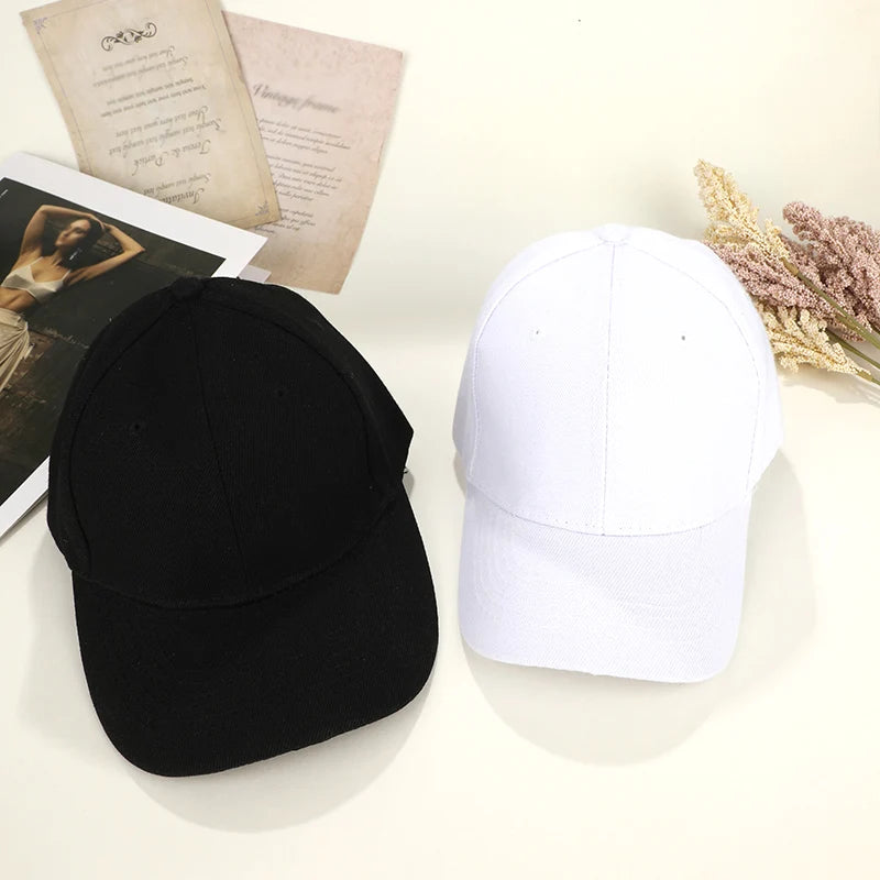Summer Children Peaked Caps Students Kids Baseball Cap Boy Girl Solid Color Cotton Adjustable Hats Snapback Hip-Hop Sun Hat
