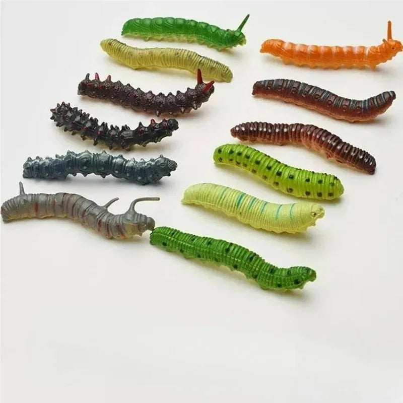 1/10pcs 3D Caterpillar Hair Clips Novelty Insect Hairpins Halloween Prank Toys Creepy Crawlers Headwears Cosplay Adults Party