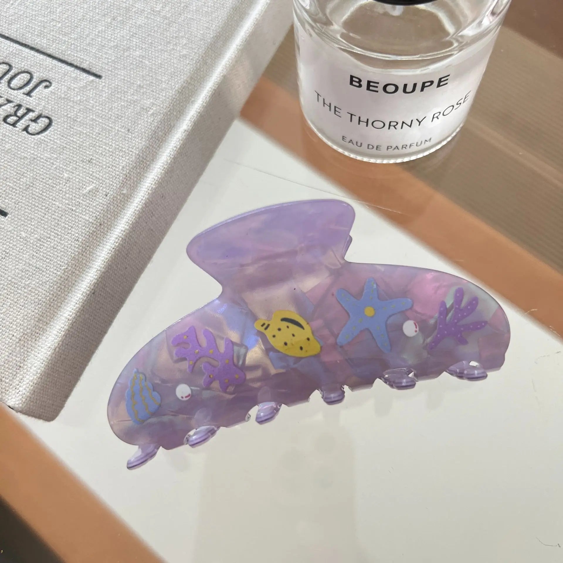 Starfish Shell Hair Claw Clips