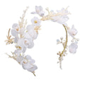 Hair Hoop White Bride Headdress Flower Forest Photography Headband Branch Pearl Wedding Hair Accessories Girls