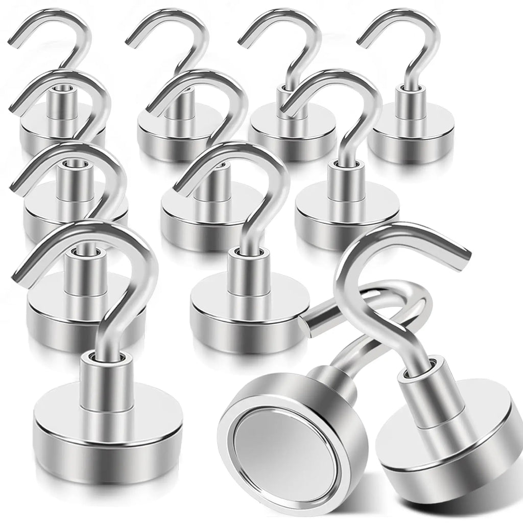 Magnetic HooksD20mm,  Magnetic Hook Heavy Duty for Hanging,   Magnet Hooks, for Cruise Ship Camping Grill Kitchen Garage Wall perfect for extra space hanging extra clothes up  suits etc on cruises in cabin