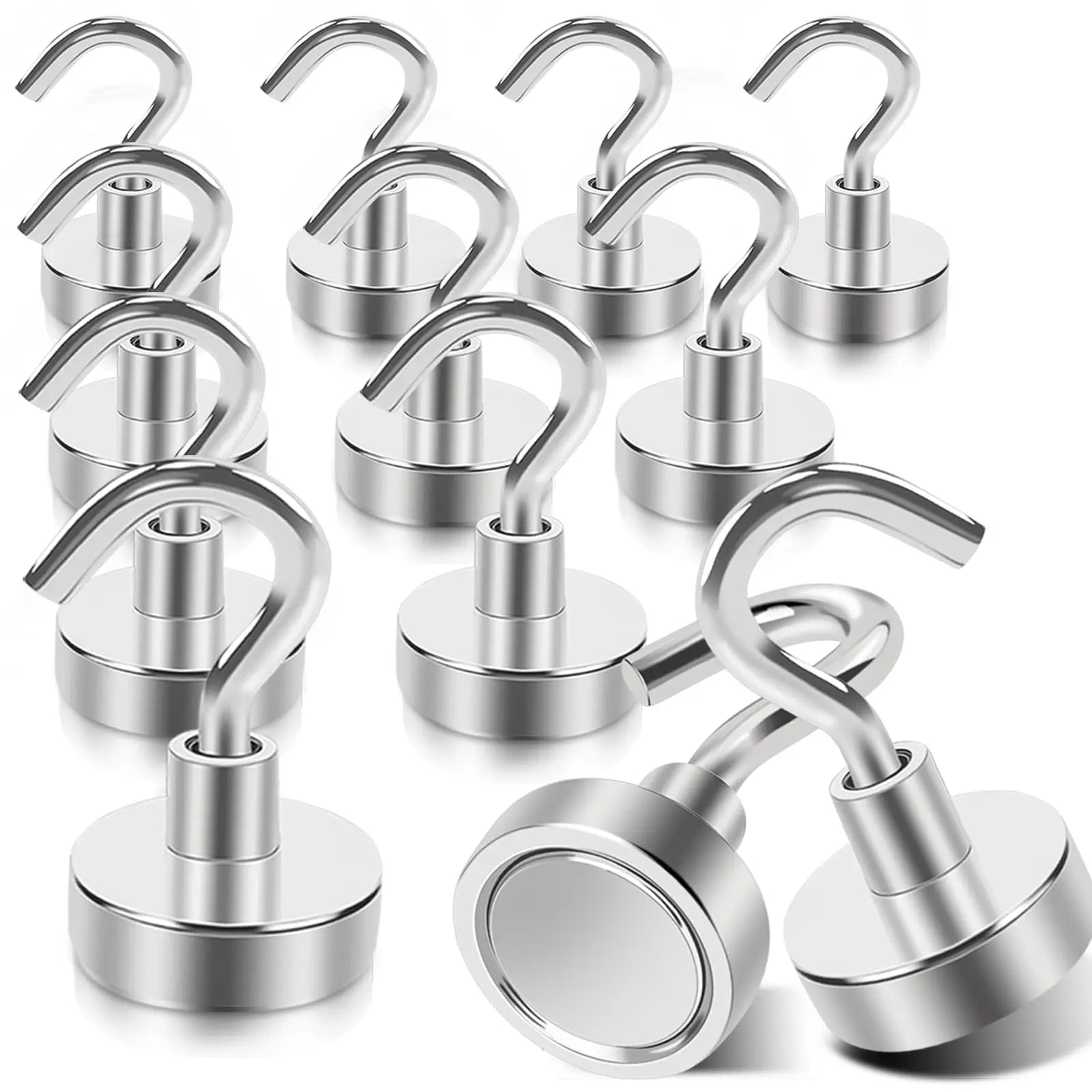 Magnetic HooksD20mm,  Magnetic Hook Heavy Duty for Hanging,   Magnet Hooks, for Cruise Ship Camping Grill Kitchen Garage Wall perfect for extra space hanging extra clothes up  suits etc on cruises in cabin