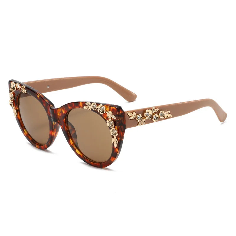 UV400 Floral Design Sunglasses