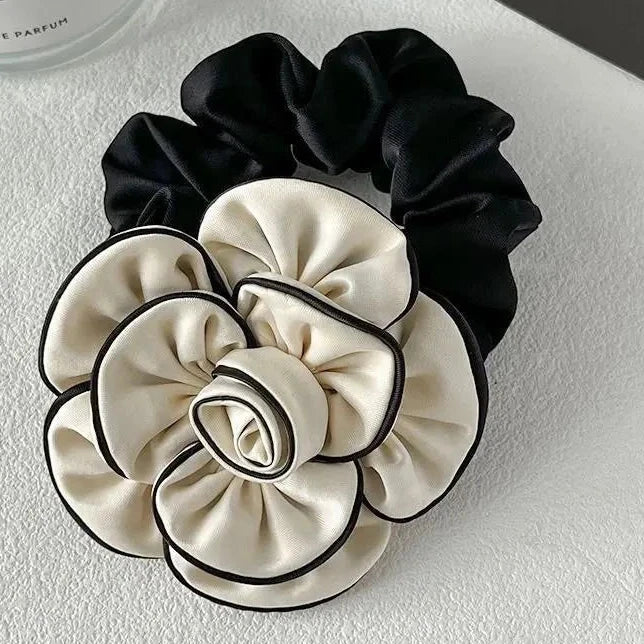 flower hair scrunchie