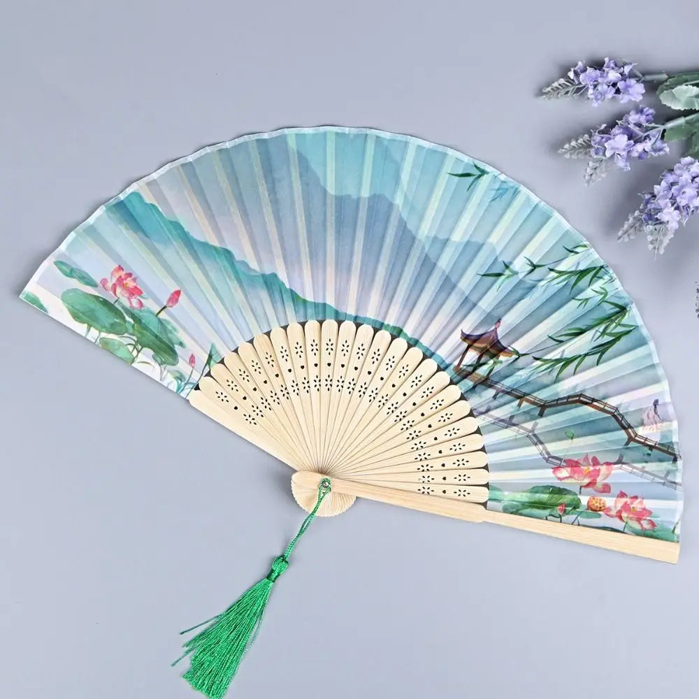 Bamboo Chinese Style Folding  Hand Fan