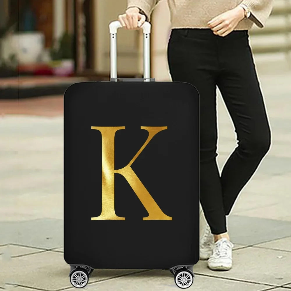 Fashion Travel Essentials Luggage Cover 26 Letters Print 18-32 Inch Holiday Traveling Accessories Trolley Elastic Suitcase Case cover