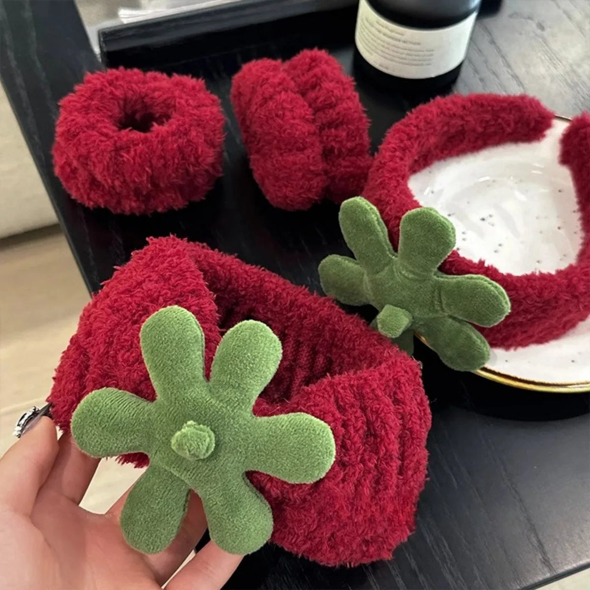 Strawberry Hair set headband