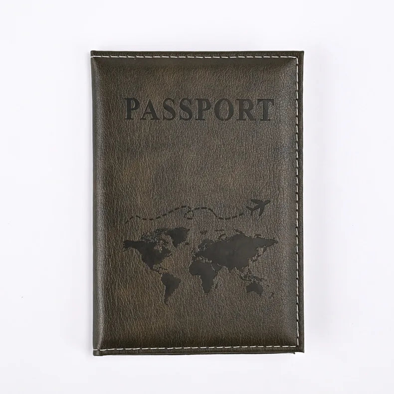 Colorful PU Passport Holder Ticket Passport Covers Travel Passport Protective Cover ID Credit Card Holder Travel Accessories