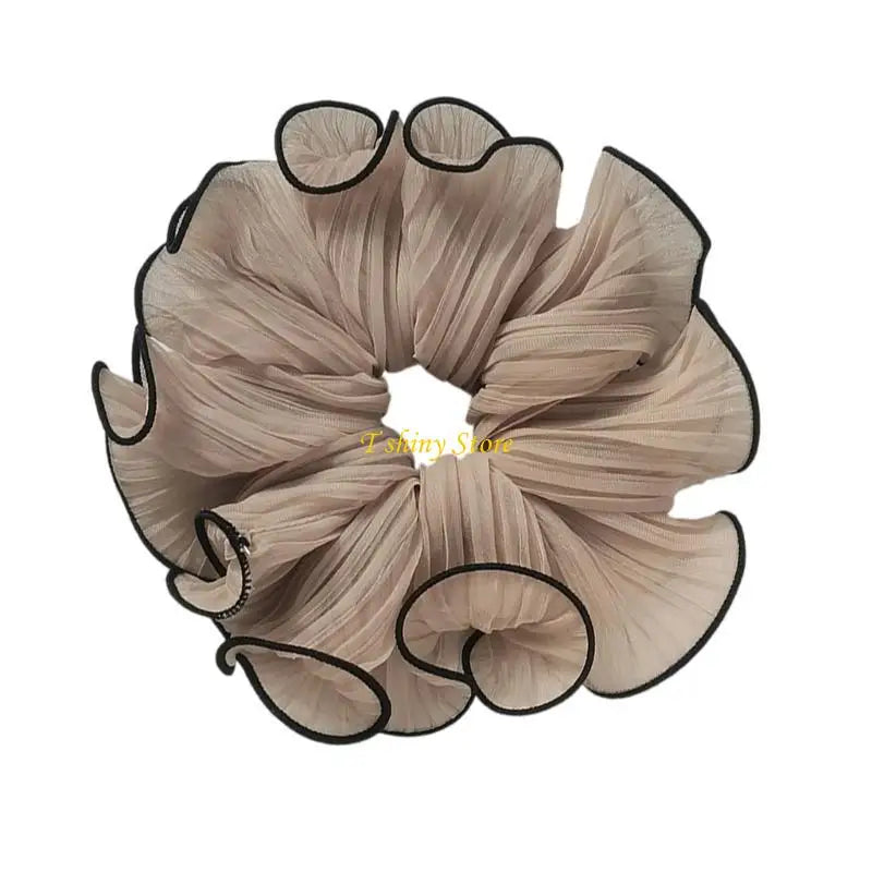 Elaborate Hair Tie for Women Hair Rings Lovely Ruched Scrunchies Oversized Hair Rope Hair Tie