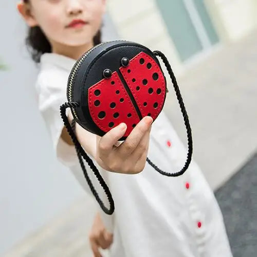 Lovely Children's Mini Shoulder Bags PU Leather Boys Girls Small Crossbody Bag Cute Cartoon Baby Kids Pink Red Coin Purse Wallet