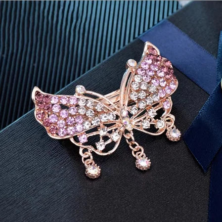 Red Purple Blue Crystal Butterfly Hairpins hair clip