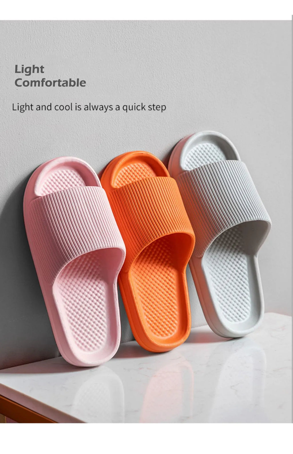 Light EVA Soft Anti-Slip Flip-Flops Summer Beach Sandals sliders