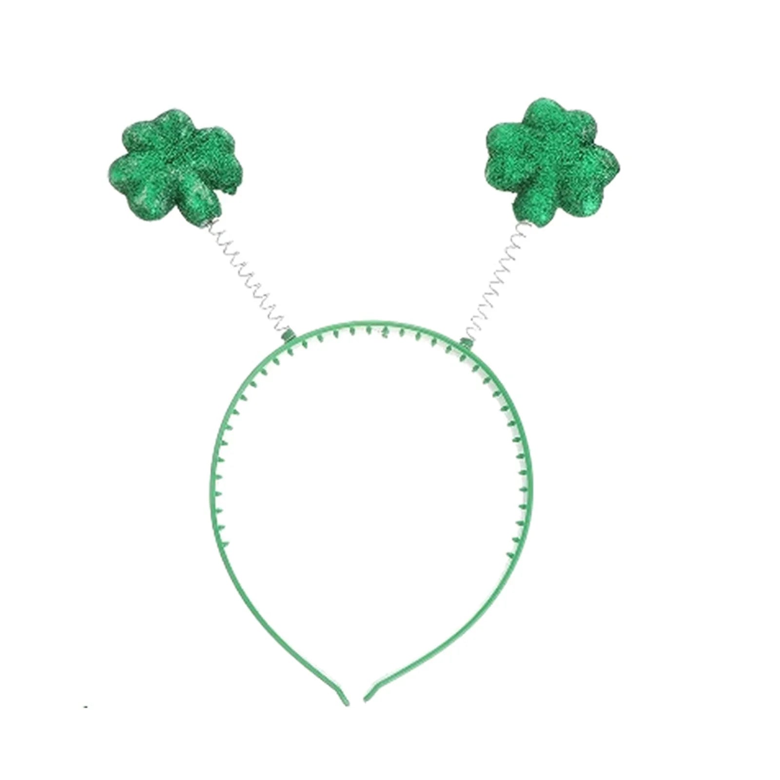 St. Patrick's Day Ladies Fashion Headbands Kid Girl's Cute Hair Ties Festive Party Decorative Hair Hoops Hair Accessorries 4 leaf clover luck of the Irish