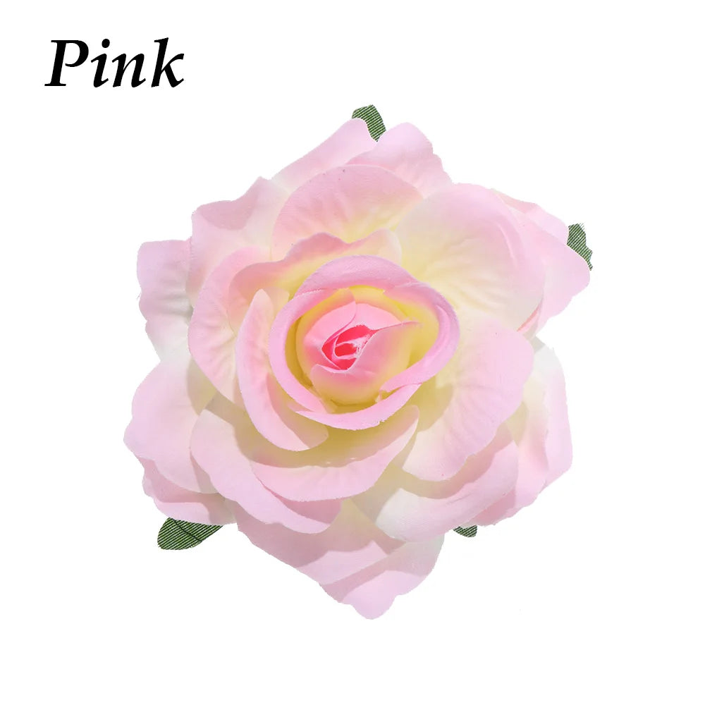Bridal Wedding Party Hair Styling Pins Barrettes for Women Silk Flower Pearl Hair Clips Bride Headpiece Bridesmaid Flower Brooch
