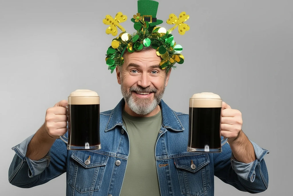Fun St. Patrick's Day Headbands for Women Irish Festival Shamrock Party Headpiece Hair Accessories Unisex top of the morning to you  fancy dress