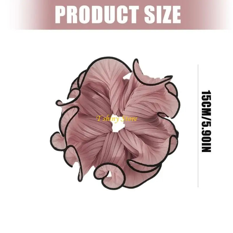 Elaborate Hair Tie for Women Hair Rings Lovely Ruched Scrunchies Oversized Hair Rope Hair Tie