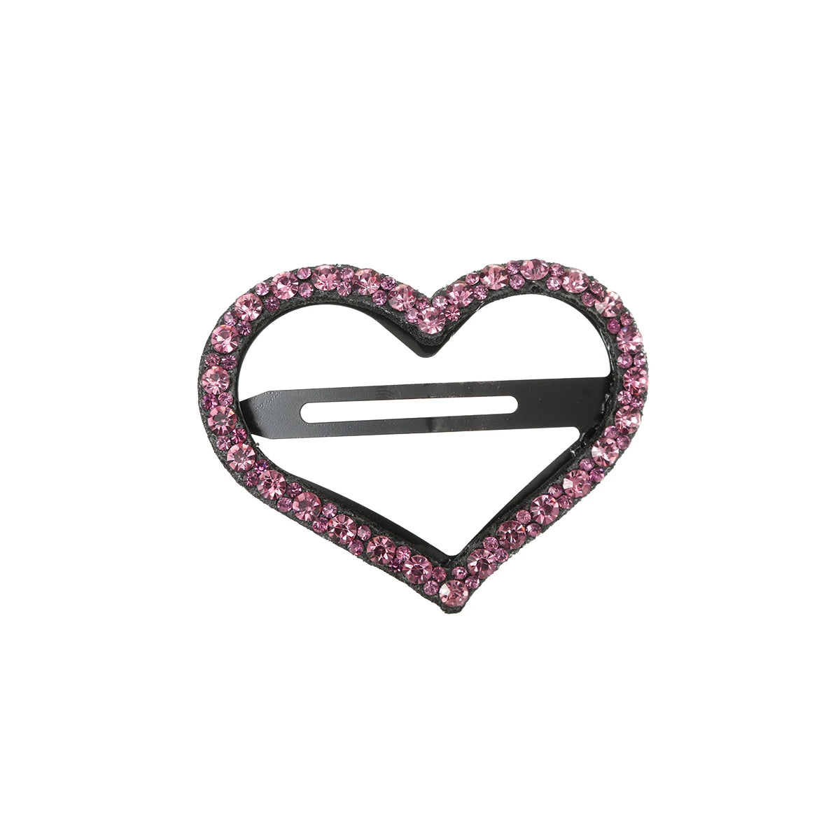 Sweet Hairpin Heart Shape Barrette Sparkling Rhinestone Hair Clips Temperament Hair Accessories