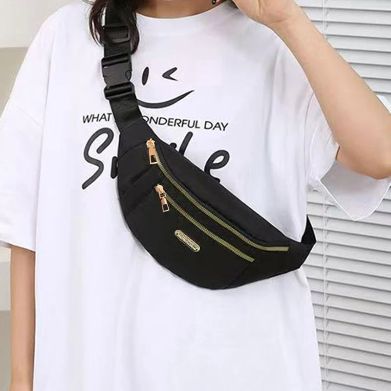 Neutral Style Bags - Men's and Women's Waist Bags Suitable for Business Trips and Tourism Nylon Material. Various Colors.