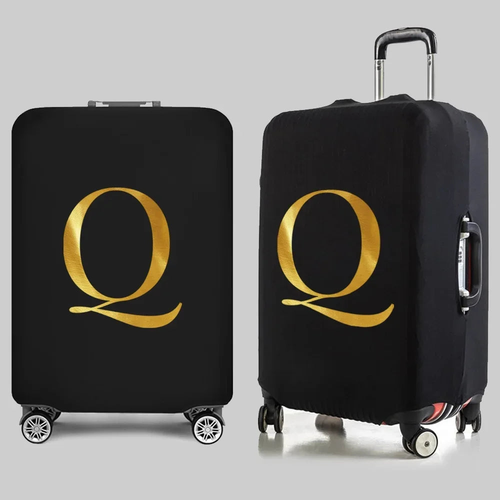 Fashion Travel Essentials Luggage Cover 26 Letters Print 18-32 Inch Holiday Traveling Accessories Trolley Elastic Suitcase Case cover