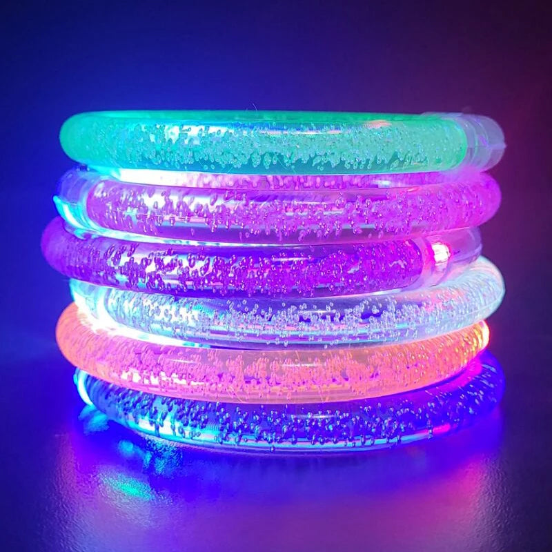 10/20/30/40/50 Pcs Led Bracelets Wristbands Glow In The Dark Party Supplies Neon Light Up Bracelet Wedding Party Decoration
