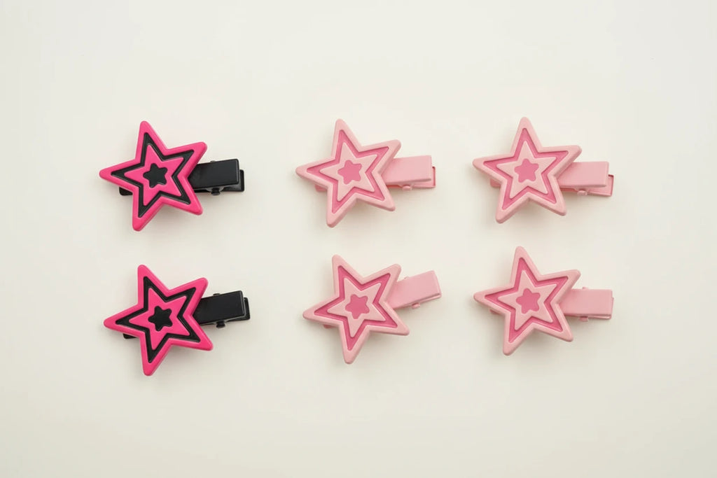 Star Hairpin Shiny Star Hair Clips New Fashion Side Bang Duck Mouth Clip Hair Accessories For Cool Girls stars  slide clips