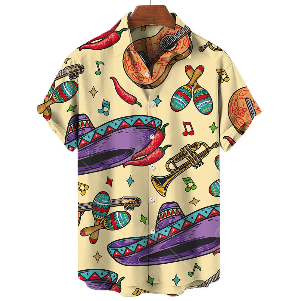 Musical  Shirts  Men's Hawaiian