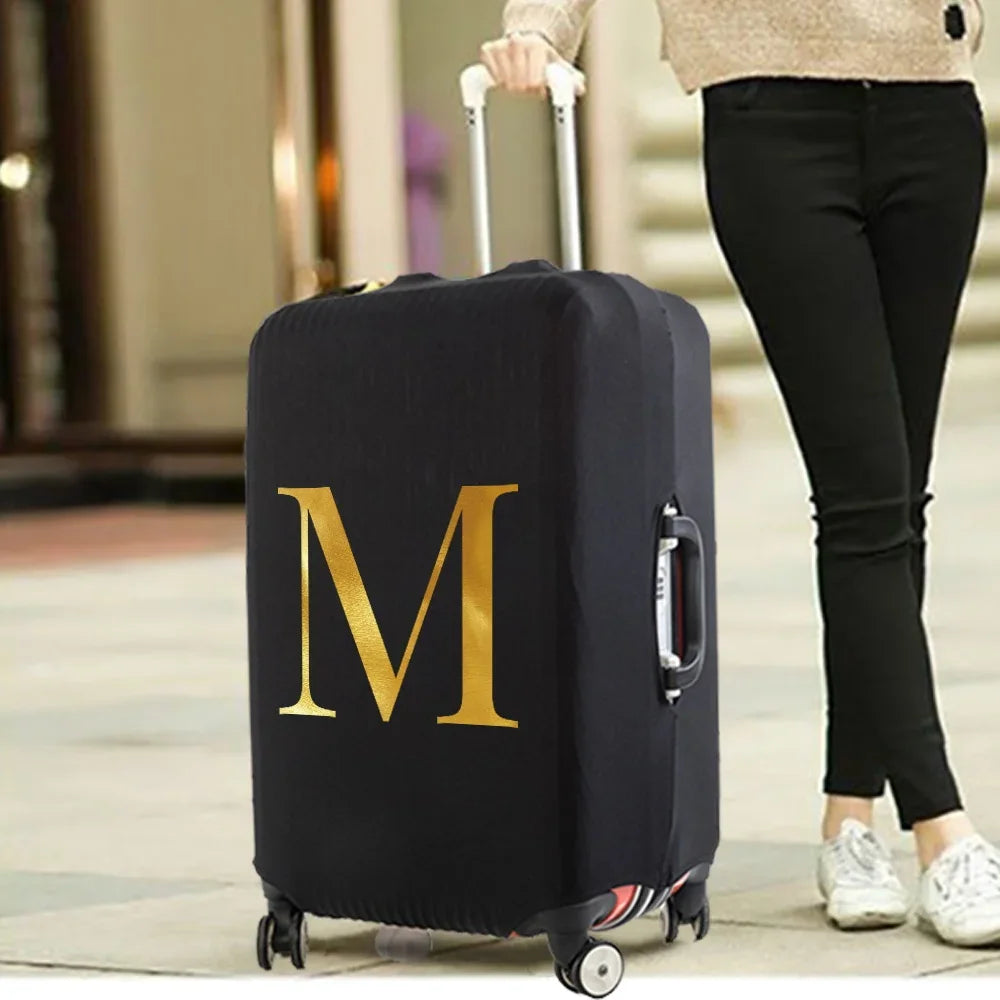 Fashion Travel Essentials Luggage Cover 26 Letters Print 18-32 Inch Holiday Traveling Accessories Trolley Elastic Suitcase Case cover