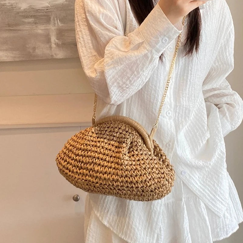 Straw Weaving Crossbody bag