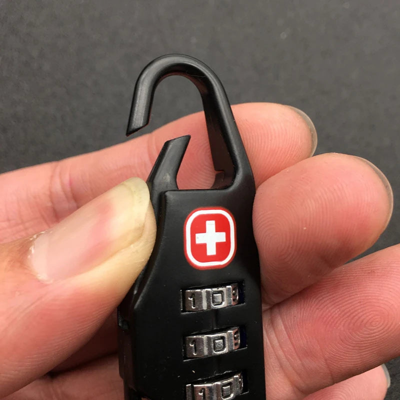 Outdoor Backpack Handbag Zipper Lock Anti Theft Portable Mini Combination Code Number Lock for Travel Backpack Accessories