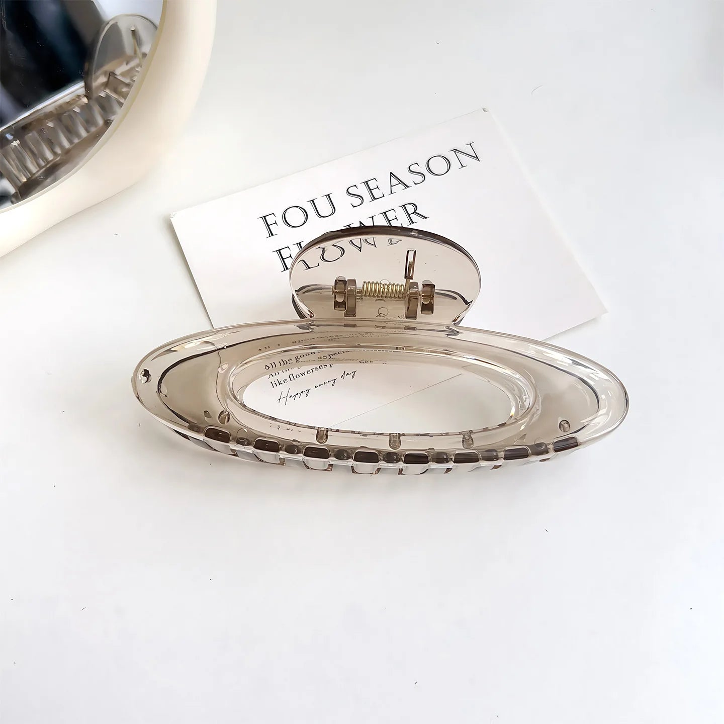 Oval Large Hair Claw Clip