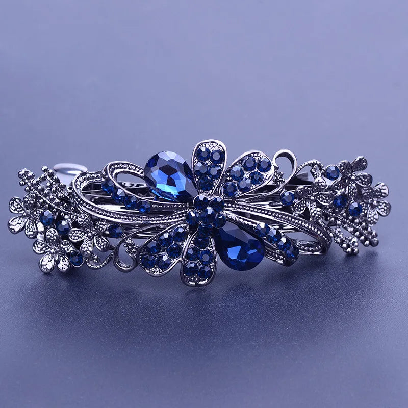 Hair Clip  Colourful Crystal Butterfly Spring Hairpin Clips half up / half down hair