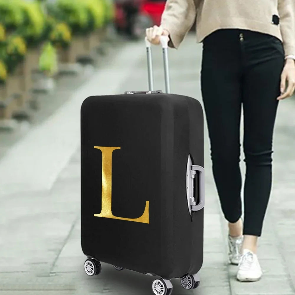 Fashion Travel Essentials Luggage Cover 26 Letters Print 18-32 Inch Holiday Traveling Accessories Trolley Elastic Suitcase Case cover