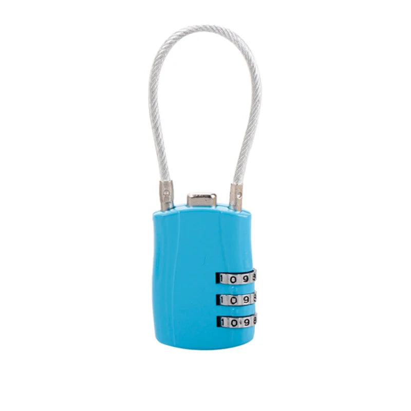 1Pcs 3 Digit Combination High Security TSA Customs Lock Helmet Lock For Backpack Trolley Case Luggage Suitcase Password Padlock