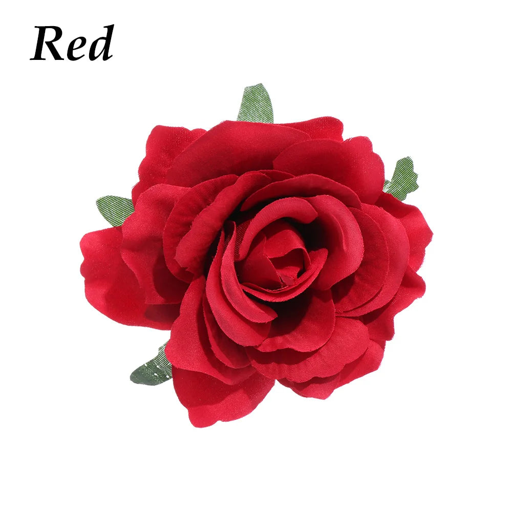 Bridal Wedding Party Hair Styling Pins Barrettes for Women Silk Flower Pearl Hair Clips Bride Headpiece Bridesmaid Flower Brooch