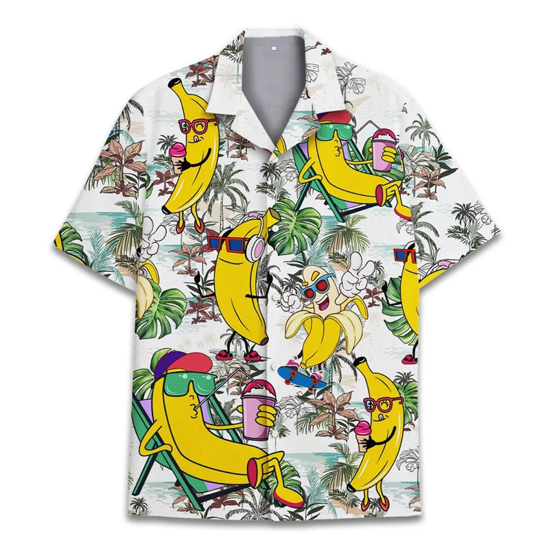 Men Hawaiian animal Shirt Men