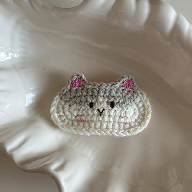 Crochet Hair Clip sausage dog Dachshund or cat