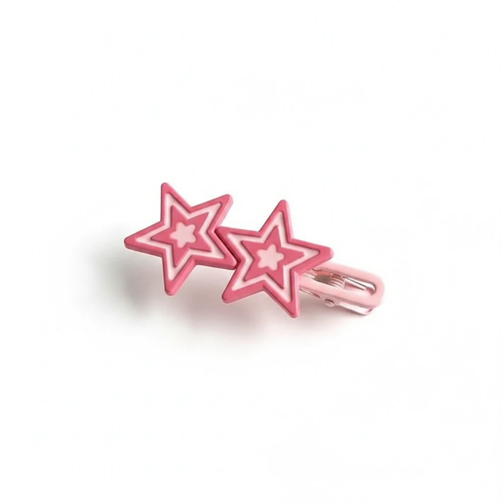 Star Hairpin Shiny Star Hair Clips New Fashion Side Bang Duck Mouth Clip Hair Accessories For Cool Girls stars  slide clips