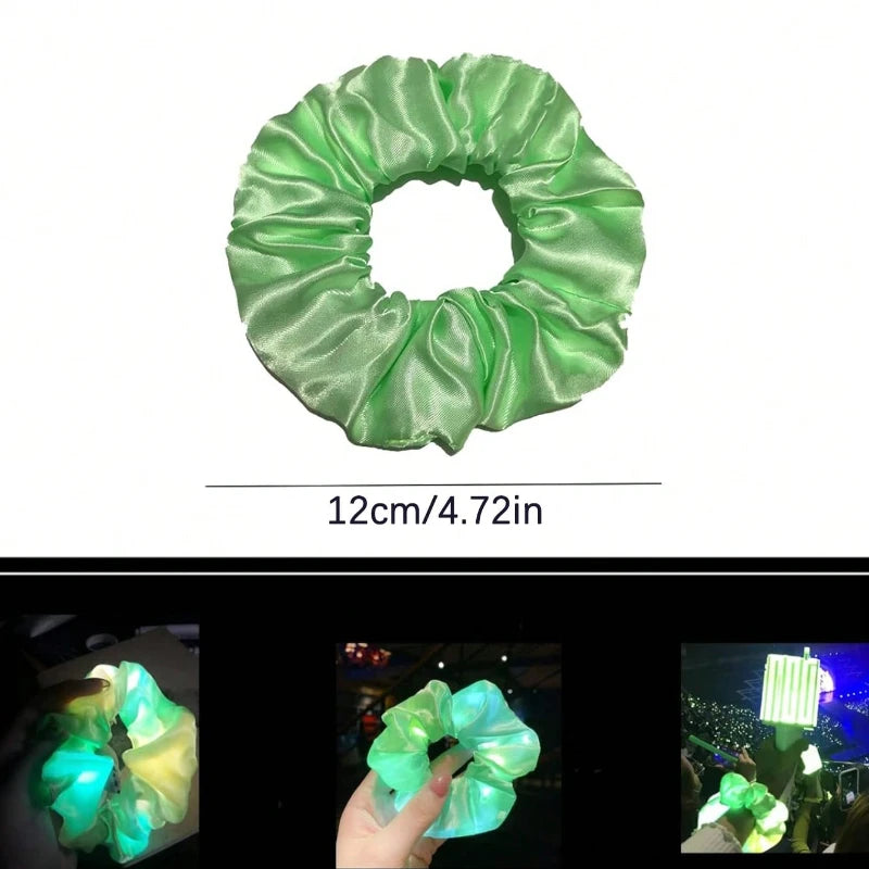 10pc LED Hair Scrunchie Light Up Hair Scrunchy  Hair bobbles festivals