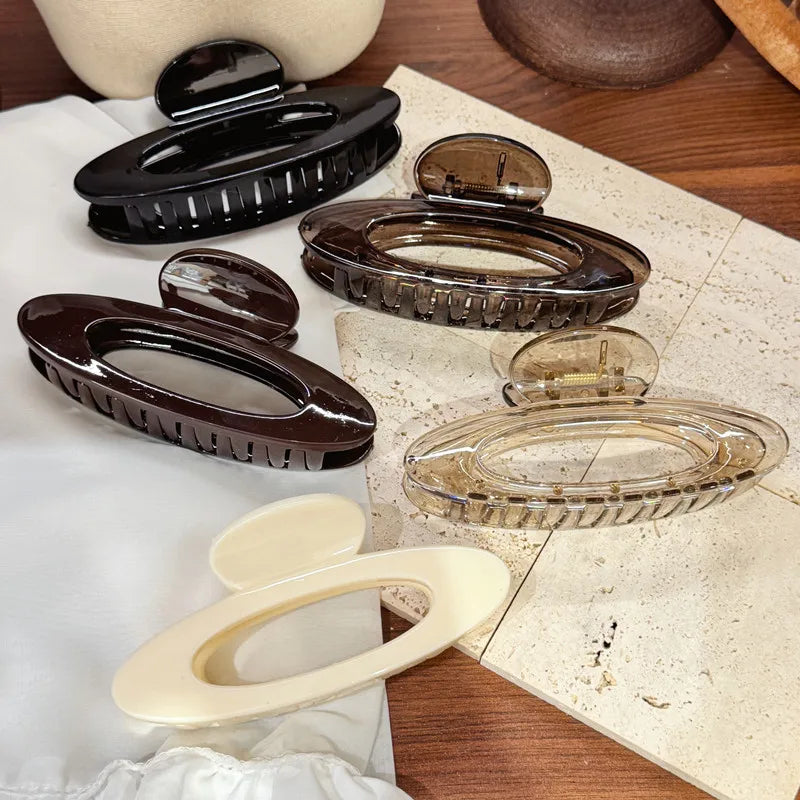 Oval Large Hair Claw Clip