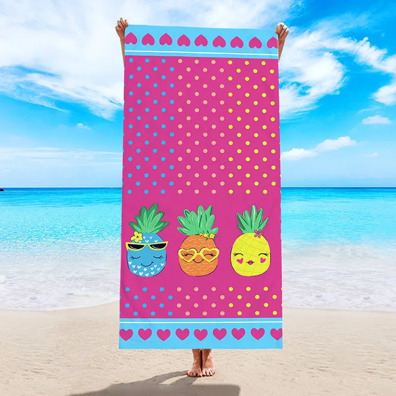 New Coconut Tree Ultra Fine Fiber Digital Printed Beach Towel Swimming Bath Towel Woolen Circle Cloth Beach Towel 70x150cm