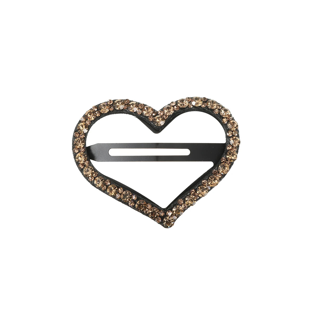 Sweet Hairpin Heart Shape Barrette Sparkling Rhinestone Hair Clips Temperament Hair Accessories