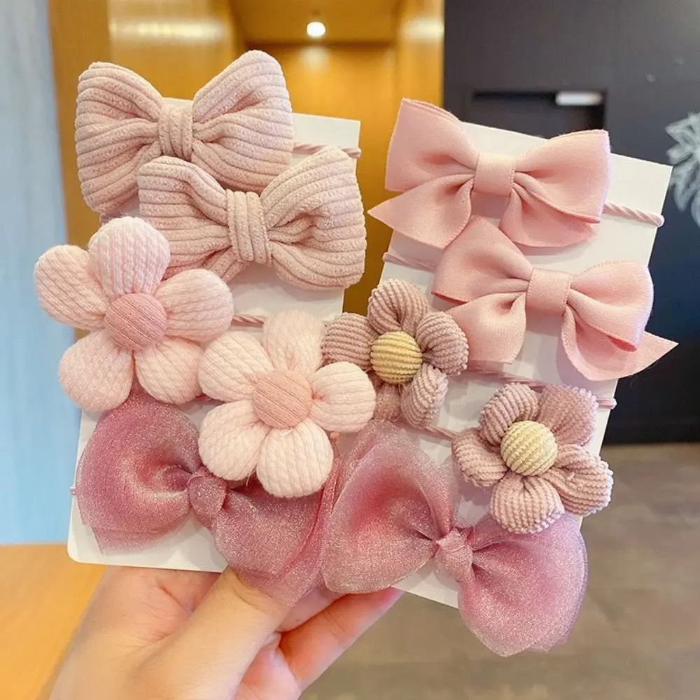 1pair Cute Red Cherry Hair Clip Cloth Bow Headflower Strawberry Side Hairpins Barrettes Headwear Bow Hairpins Girls